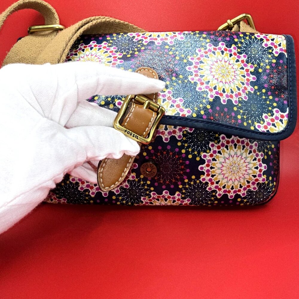 Fossil Keyper Mini Calypso Crossbody Flap Purse B… - image 3